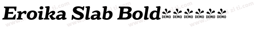 Eroika Slab Bold字体转换
